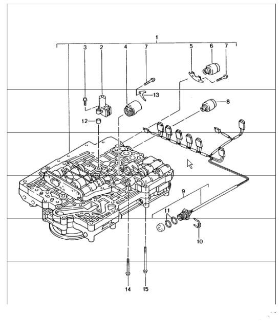 Diagram 340-02 Porsche 996 (911) (1997-2005) Transmission