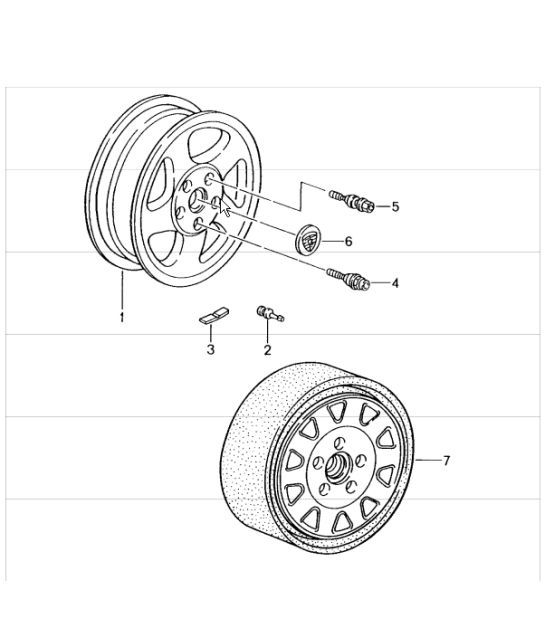 Diagram 601-00 Porsche 991 GT3 RS 4.0L（500马力） 车轮、制动器