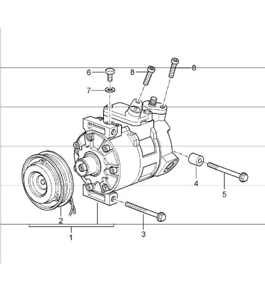 Diagram 813-15 Porsche 996 (911) (1997-2005) Body