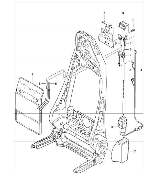 Diagram 817-07 Porsche 996 (911) (1997-2005) Body