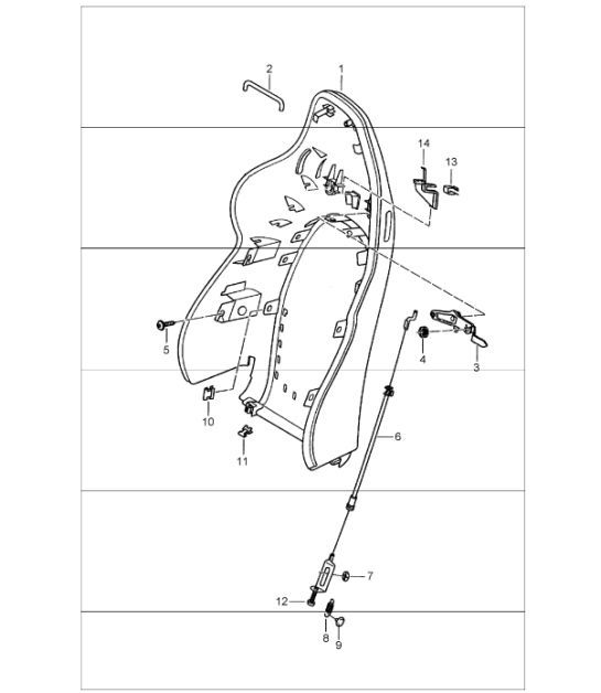 Diagram 817-30 Porsche 996 (911) (1997-2005) Body