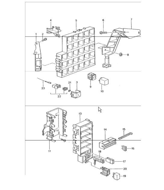 Diagram 902-00 Porsche 996 (911) (1997-2005) Electrical equipment