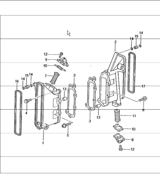 Diagram 103-05 Porsche 996 (911) (1997-2005) Engine