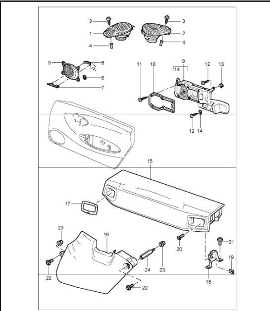 Diagram 911-06 Porsche 996 (911) (1997-2005) Electrical equipment