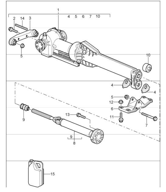 Diagram 305-10 Porsche 997 (911) MK1 2005-2008 Transmission