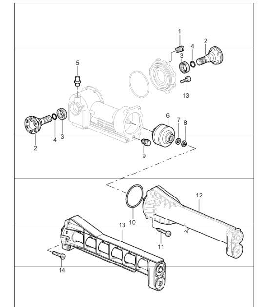 Diagram 305-15 Porsche 997 (911) MK1 2005-2008 Transmission