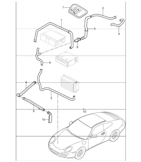 Diagram 813-02 Porsche 997 (911) MK1 2005-2008 Body