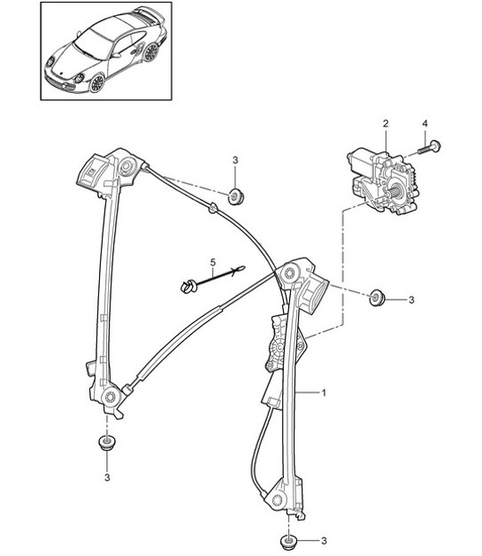 Diagram 804-030 Porsche 997 (911) MK2 2009-2012 Body