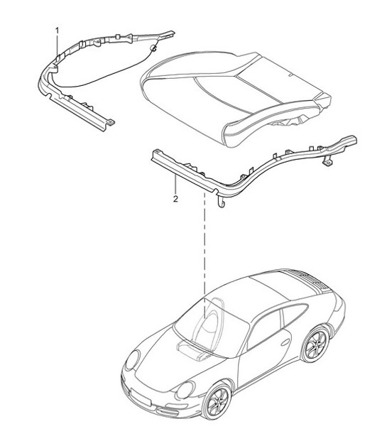 Diagram 817-009 Porsche 997 (911) MK2 2009-2012 Body