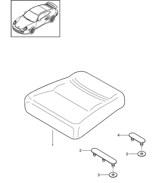 Diagram 817-050 Porsche 997 (911) MK2 2009-2012 Body