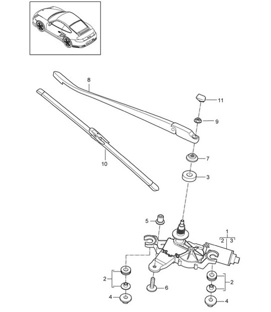 Diagram 904-005 Porsche 997 (911) MK2 2009-2012 Electrical equipment