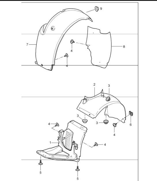 Diagram 801-75 Porsche 997 (911) MK1 2005-2008 Body