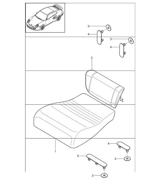 Diagram 817-82 Porsche 997 (911) MK1 2005-2008 Body