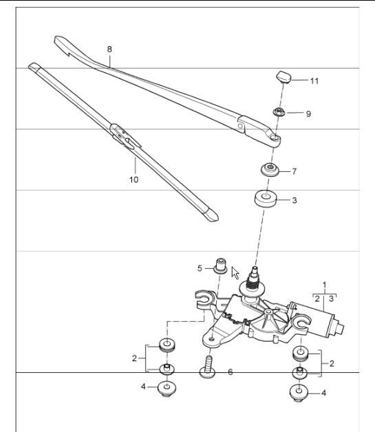 Diagram 904-05 Porsche 997 (911) MK1 2005-2008 Electrical equipment