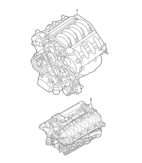 Diagram 101-00 Porsche Cayenne 9PA (955) 2003-2006 Engine