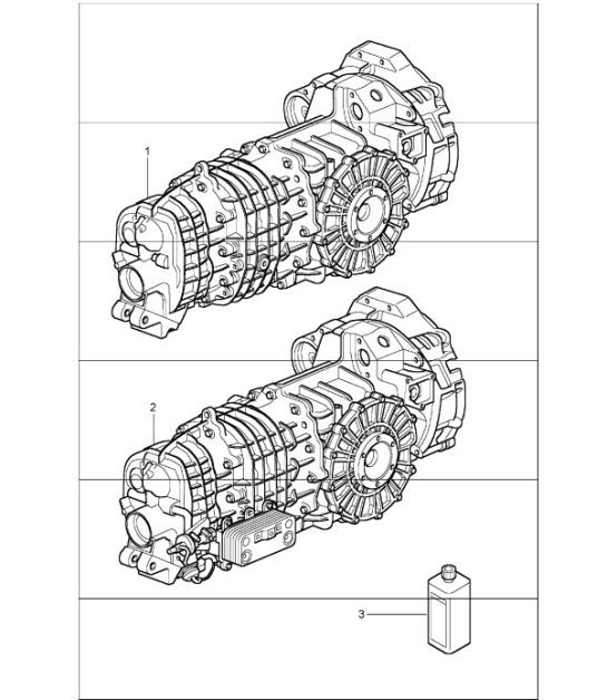 Diagram 302-00 Porsche 996 (911) (1997-2005) Transmission