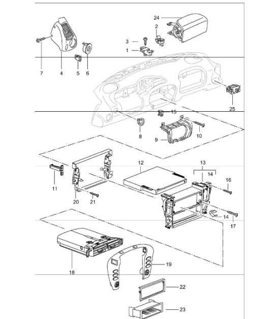 Diagram 809-02 Porsche 996 (911) (1997-2005) Body