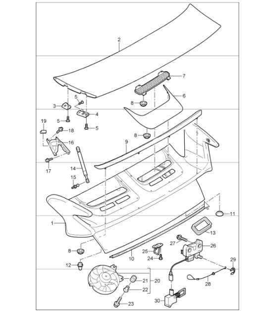 Diagram 803-05 Porsche 997 (911) MK1 2005-2008 Body