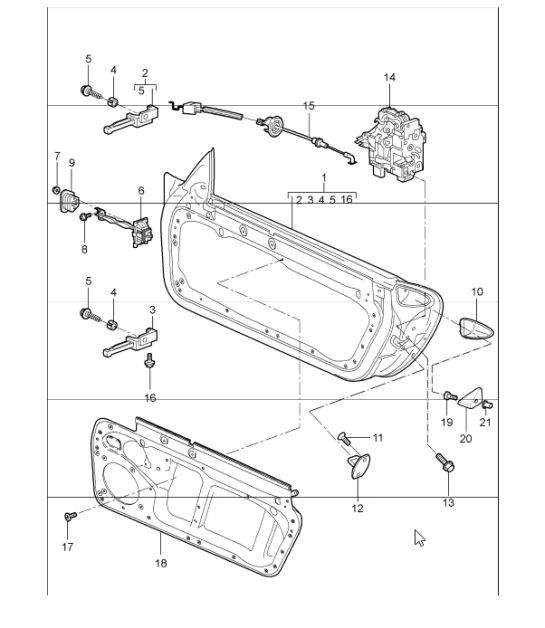 Diagram 804-00 Porsche 997 (911) MK1 2005-2008 Body