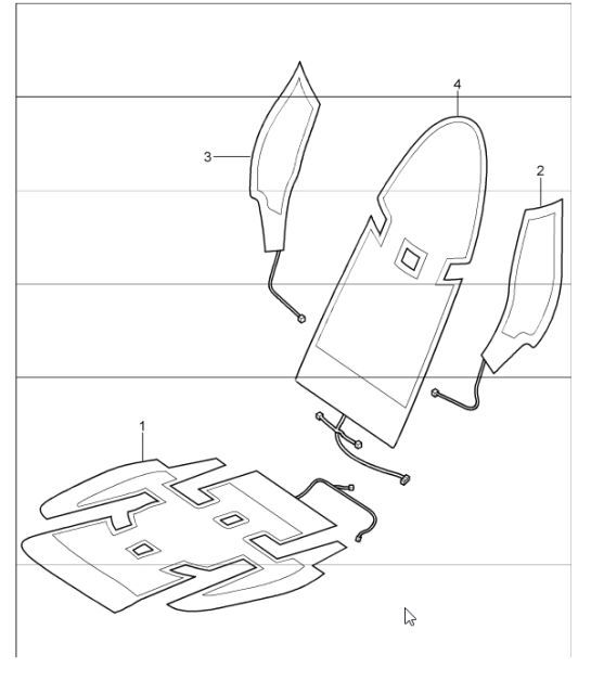 Diagram 817-28 Porsche 997 (911) MK1 2005-2008 Body