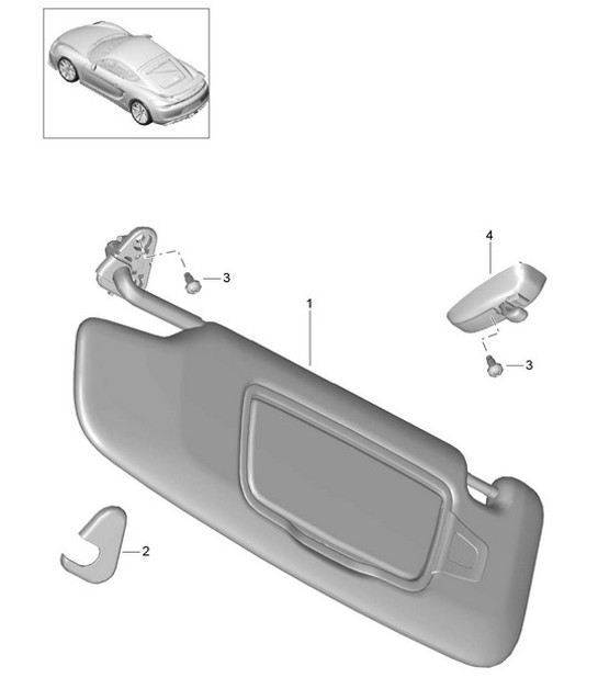 Diagram 807-068 Porsche Cayman 987C/981C (2005-2016) Body